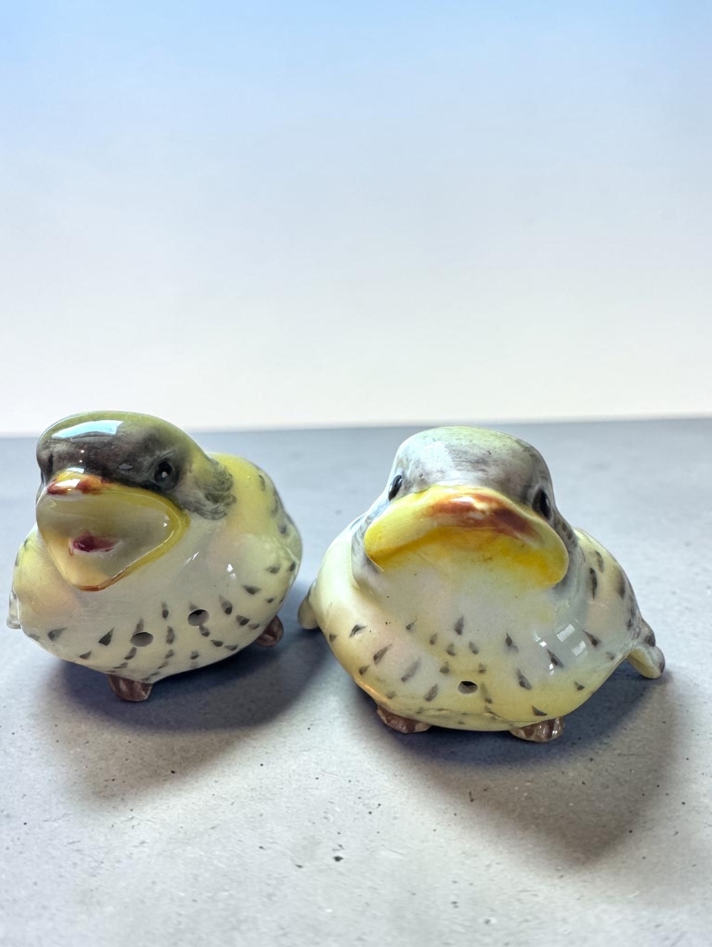 Vintage Ceramic Yellow Bird Salt and Pepper Shakers